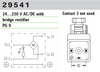 Din 43650 plug 24-230V AC/DC LED & Bridge Rectifier